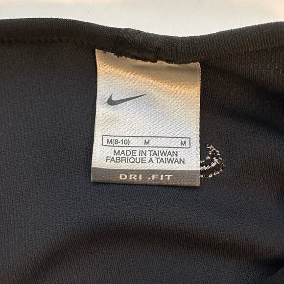 Nike Run Top Size Medium Dri Fit Black Long Sleeve Running Shirt Womens Y2K - Picture 11 of 14